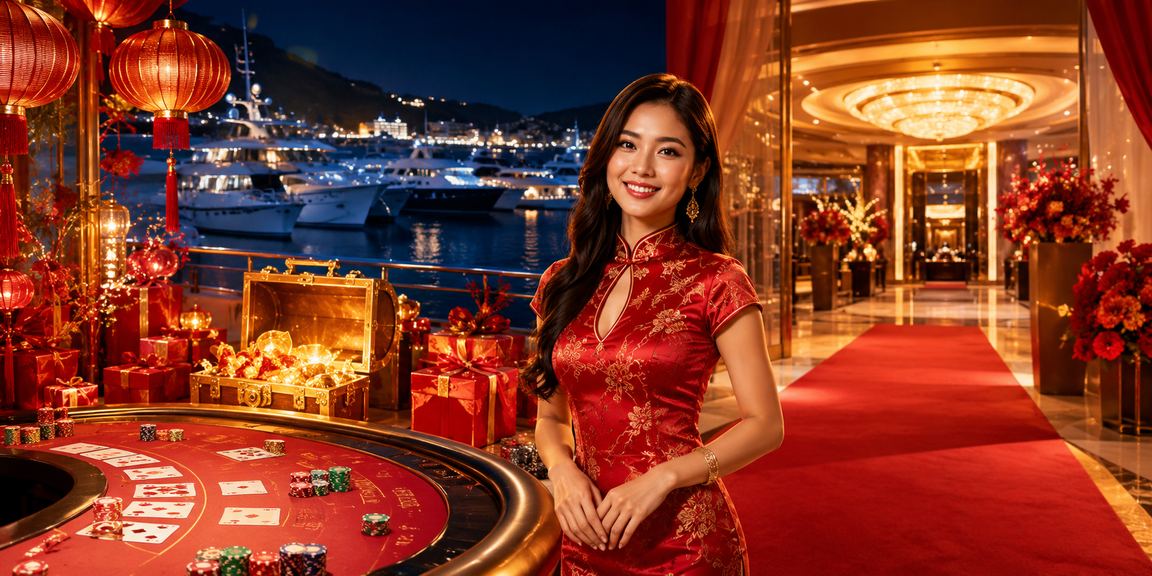 Meja Baccarat sebenar dalam suasana kasino yang elegan di Langkawi